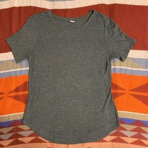 Old Navy Luxe grey & gold-flecked shirt, size M.